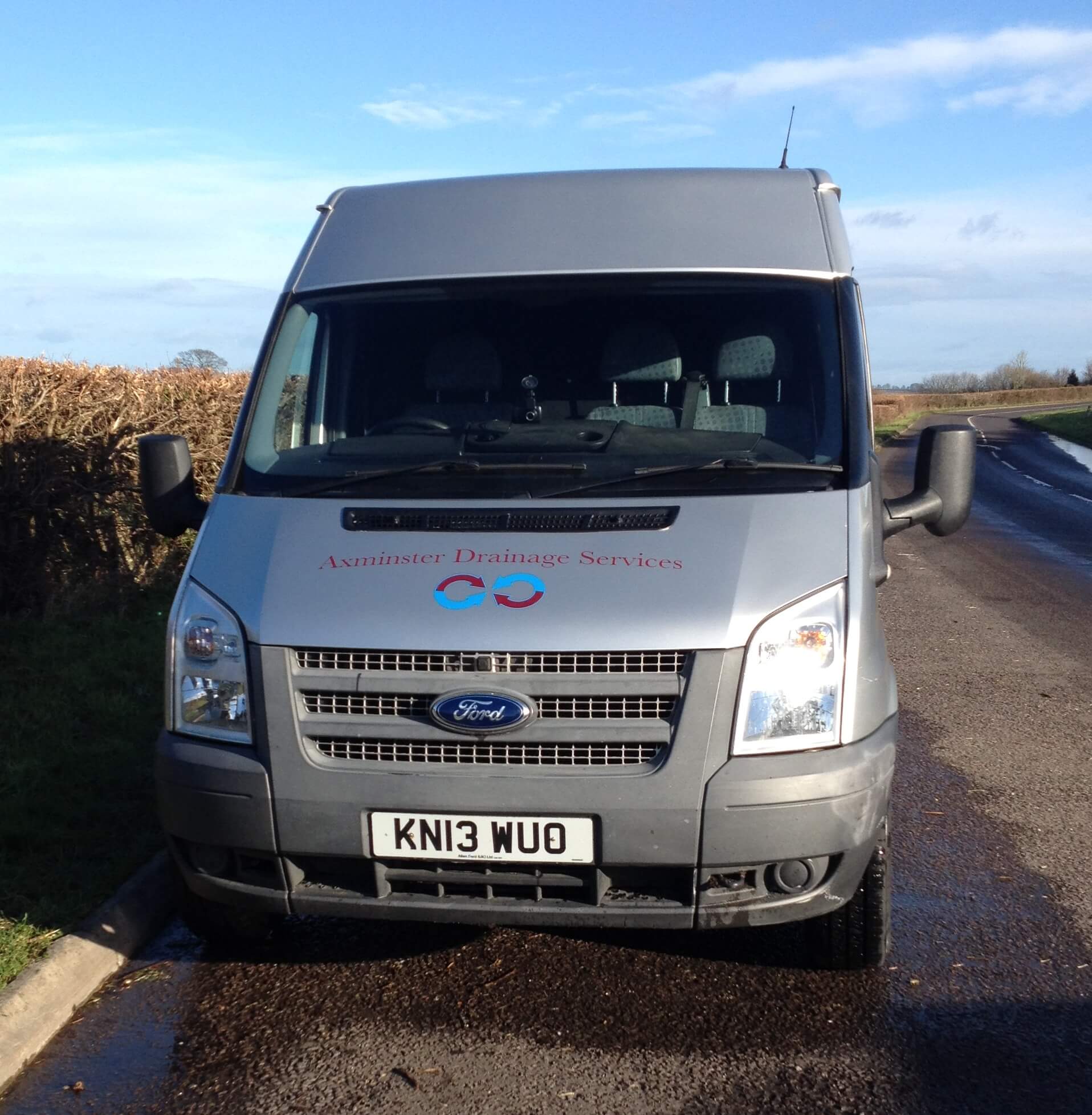 Axminster Drainage Services van